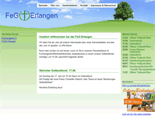 Tablet Screenshot of feg-erlangen.de